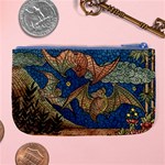 Bats Cubism Mosaic Vintage Large Coin Purse Back