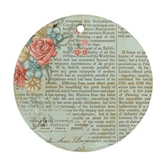 Vintage Floral Background Paper Ornament (round) by Nexatart