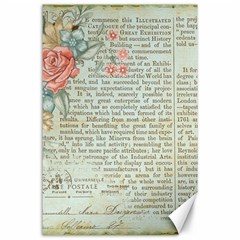 Vintage Floral Background Paper Canvas 24  X 36  by Nexatart