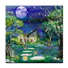 Background Fairy Tale Watercolor Tile Coasters