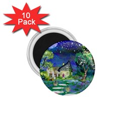 Background Fairy Tale Watercolor 1.75  Magnets (10 pack) 