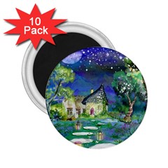 Background Fairy Tale Watercolor 2.25  Magnets (10 pack) 