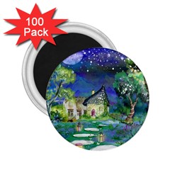 Background Fairy Tale Watercolor 2.25  Magnets (100 pack) 