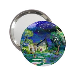 Background Fairy Tale Watercolor 2.25  Handbag Mirrors