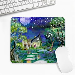 Background Fairy Tale Watercolor Large Mousepads