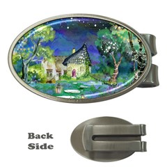 Background Fairy Tale Watercolor Money Clips (Oval) 