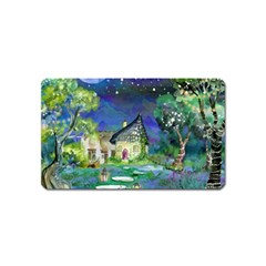 Background Fairy Tale Watercolor Magnet (Name Card)