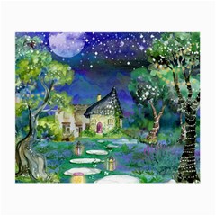 Background Fairy Tale Watercolor Small Glasses Cloth