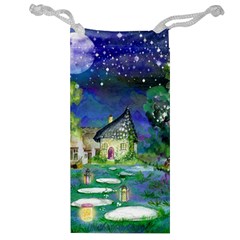 Background Fairy Tale Watercolor Jewelry Bag