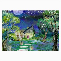 Background Fairy Tale Watercolor Large Glasses Cloth