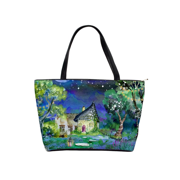 Background Fairy Tale Watercolor Shoulder Handbags