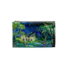 Background Fairy Tale Watercolor Cosmetic Bag (small)  by Nexatart