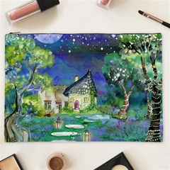 Background Fairy Tale Watercolor Cosmetic Bag (xxl)  by Nexatart