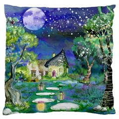 Background Fairy Tale Watercolor Standard Flano Cushion Case (two Sides) by Nexatart