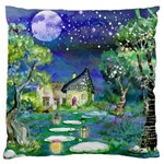 Background Fairy Tale Watercolor Large Flano Cushion Case (One Side) Front