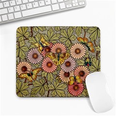 Flower Butterfly Cubism Mosaic Large Mousepads by Nexatart