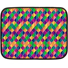 Background Geometric Triangle Fleece Blanket (Mini)