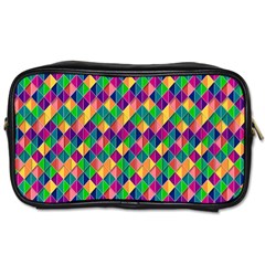 Background Geometric Triangle Toiletries Bags 2-Side