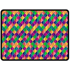 Background Geometric Triangle Fleece Blanket (Large) 