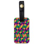 Background Geometric Triangle Luggage Tags (One Side)  Front