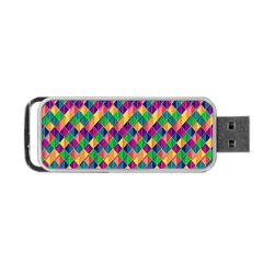 Background Geometric Triangle Portable USB Flash (One Side)