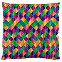 Background Geometric Triangle Standard Flano Cushion Case (One Side)