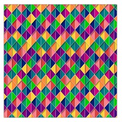 Background Geometric Triangle Large Satin Scarf (Square)