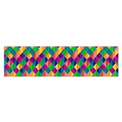 Background Geometric Triangle Satin Scarf (Oblong)