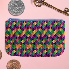 Background Geometric Triangle Large Coin Purse