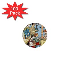 Vintage Princess Prince Old 1  Mini Buttons (100 Pack)  by Nexatart