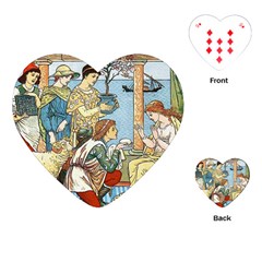 Vintage Princess Prince Old Playing Cards (heart)  by Nexatart