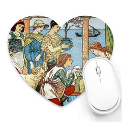 Vintage Princess Prince Old Heart Mousepads by Nexatart