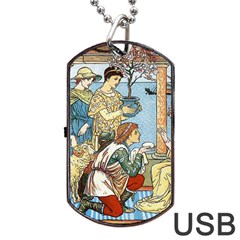 Vintage Princess Prince Old Dog Tag Usb Flash (one Side) by Nexatart