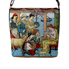 Vintage Princess Prince Old Flap Messenger Bag (l)  by Nexatart