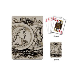 Young Old Man Weird Funny Playing Cards (mini)  by Nexatart