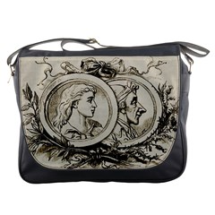 Young Old Man Weird Funny Messenger Bags by Nexatart