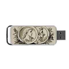 Young Old Man Weird Funny Portable Usb Flash (one Side) by Nexatart