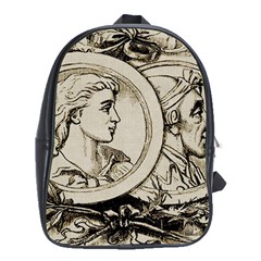 Young Old Man Weird Funny School Bag (xl) by Nexatart