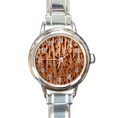 Stainless Rusty Metal Iron Old Round Italian Charm Watch by Nexatart