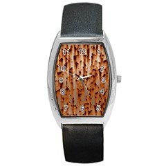 Stainless Rusty Metal Iron Old Barrel Style Metal Watch by Nexatart