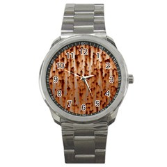 Stainless Rusty Metal Iron Old Sport Metal Watch by Nexatart