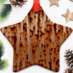 Stainless Rusty Metal Iron Old Star Ornament (two Sides) by Nexatart