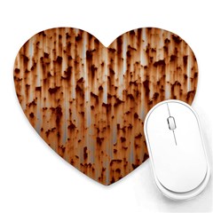 Stainless Rusty Metal Iron Old Heart Mousepads by Nexatart