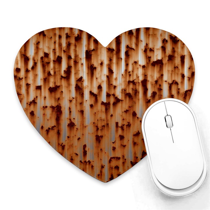 Stainless Rusty Metal Iron Old Heart Mousepads