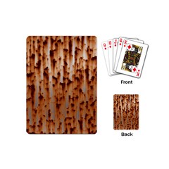 Stainless Rusty Metal Iron Old Playing Cards (mini)  by Nexatart