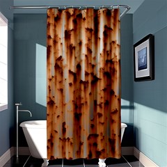 Stainless Rusty Metal Iron Old Shower Curtain 36  X 72  (stall)  by Nexatart