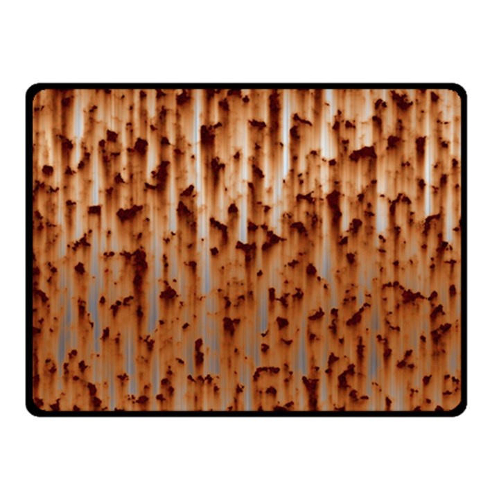 Stainless Rusty Metal Iron Old Double Sided Fleece Blanket (Small) 