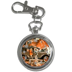 Car Automobile Transport Passenger Key Chain Watches by Nexatart