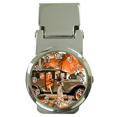 Car Automobile Transport Passenger Money Clip Watches by Nexatart