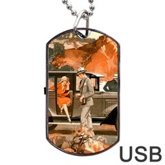 Car Automobile Transport Passenger Dog Tag Usb Flash (one Side) by Nexatart